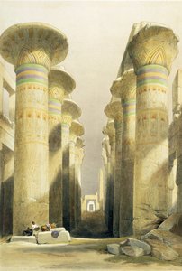 Central Avenue of the Great Hall of Columns, Karnak, fra Egypten og Nubia, Vol.1