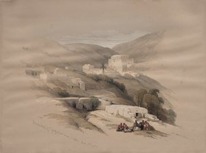 Christian Church of St. George at Ludd, oldtidens Lydda, 1839. af David Roberts