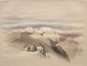 Christian og Mahomedanske kapeller på toppen af Sinai af David Roberts