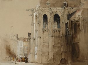 Dieppe, 1828 af David Roberts
