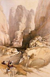 Indgang til Petra, 10. marts 1839, plade 98 fra bind III af 