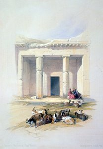 Indgang til Cave of Beni Hassan, 1800-tallet af David Roberts