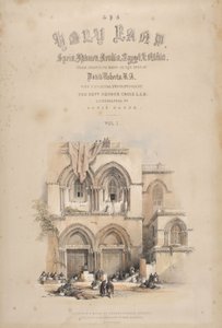 Indgangen til Den Hellige Gravs Kirke, Jerusalem af David Roberts