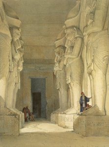 Udgravet tempel i Gysha, Nubien, fra Egypten og Nubien, bind 1