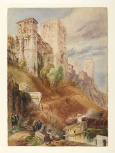 Alhambra-fæstningen af David Roberts