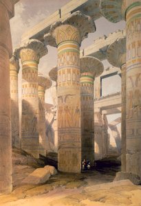 Hall of Columns, Karnak, Egypten, 1800-tallet