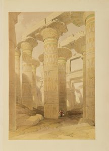 Hall of Columns, Karnak, fra Egypten og Nubia, Vol.1 af David Roberts