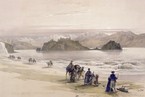 Isle of Graie, Akabah-bugten, Arabien Petraea, 27. februar 1839, plade 108 fra bind III af 