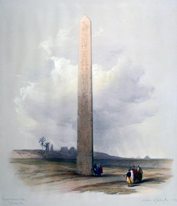 Obelisk af Heliopolis, 1839. af David Roberts