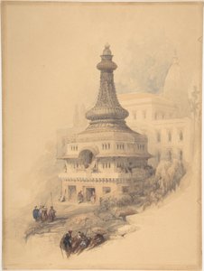 Orientalsk scene af David Roberts