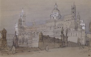 Palermo Katedral, 1854 af David Roberts