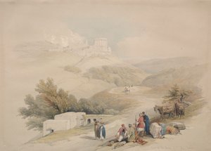 Ruinerne af St. John Sabaste-kirken, 1839. af David Roberts