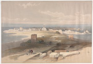 Sur eller Tsor, ældgammelt dæk fra Isthmus, 1839. af David Roberts