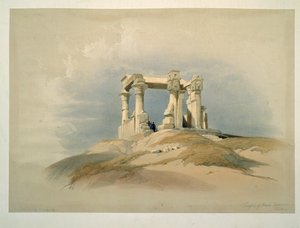 Tempel von Wadi Kardassy, Nubien von David Roberts