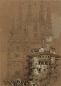 Kapitelsalen, katedralen i Burgos af David Roberts