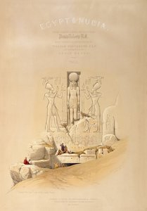 Indgangen til Aboo Simbels store tempel, Nubia, titelblad til bind I af 