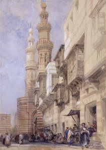 The Gate of Metwaley, Cairo, 1838 af David Roberts