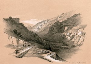 The Lower Pool of Siloam, 1855. af David Roberts