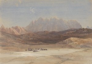 El Raheh-sletten, Sinai-bjerget af David Roberts