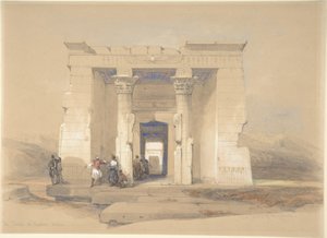 Templet i Dendur, Nubien af David Roberts
