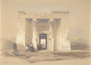 Templet i Dendur, Nubia, 1848. af David Roberts
