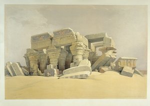 Templet ved Kom Ombo af David Roberts