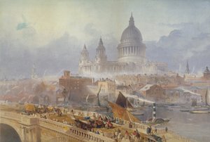 Udsigt over Blackfriars Bridge og St Paul