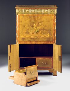 Neoclassic secretaire a batattant, ca. 1775 (ormolu monteret platan, burr taks, bejdset tulipantræ og marquetry) se også 491918-19)