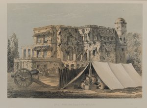 Residency House, Lucknow af David Scott Lieutenant Colonel (after) Dodgson