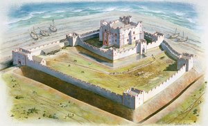 Piel Slot, 14. århundrede, c1990-2010 af David Simon