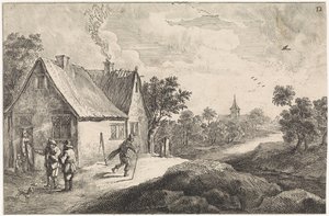 Bondeby med figurer af David Teniers (II)