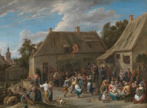 Farmers fair. Omkring 1665 af David Teniers the Elder