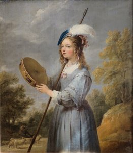 Hyrdinde af David Teniers the Younger