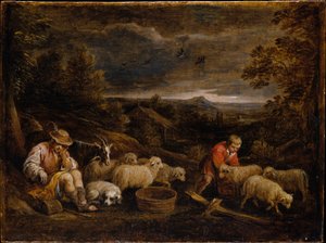Hyrder og får af David Teniers the Younger