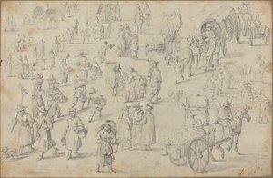 Undersøgelser af markedstal af David Teniers the Younger