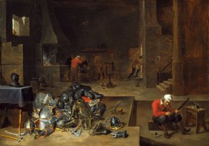 Panserforretningen af David Teniers the Younger