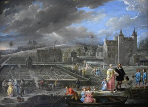De fire årstider (forår) af David Teniers the Younger