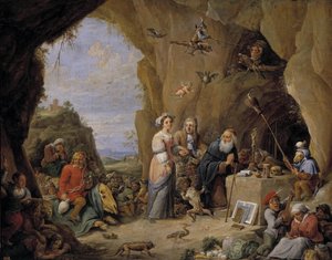 Sankt Anthonys fristelse, midten af det 17. århundrede. af David Teniers the Younger