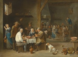 Skinke-middagen af David Teniers the Younger