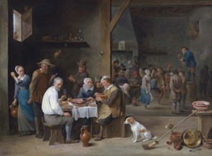 Skinke-middagen af David Teniers the Younger
