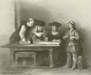 Columbus ved klosteret La Rabida af David Wilkie