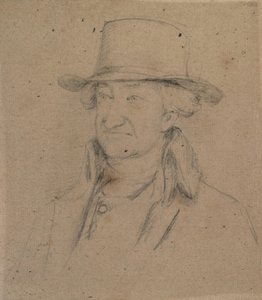 Portræt af en herre med hat af David Wilkie