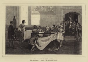 Anholdelsen af Anne Boleyn af David Wilkie