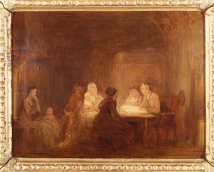The Cotters Saturday Night - a Sketchdani af David Wilkie