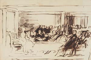 Dronning Victorias første råd af David Wilkie