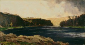 En Perthshire-flod af David Young Cameron