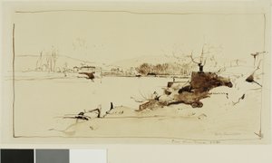 Arno over Firenze af David Young Cameron