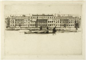Custom House, tallerken 1 fra London Set af David Young Cameron