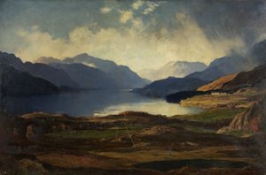 Loch Lomond (olie på lærred) af David Young Cameron