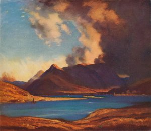 The Shadows of Glencoe, 1925 af David Young Cameron